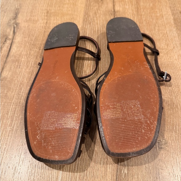 Dark Brown Madewell Strappy Sandals - Picture 3 of 5